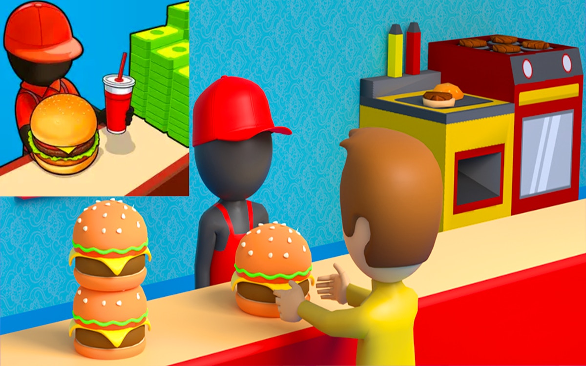 Play Burger Cafe Idle Tycoon online free