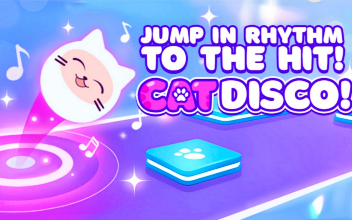 Play Jump in Rhythm to the Hit! Cat Disco! online free