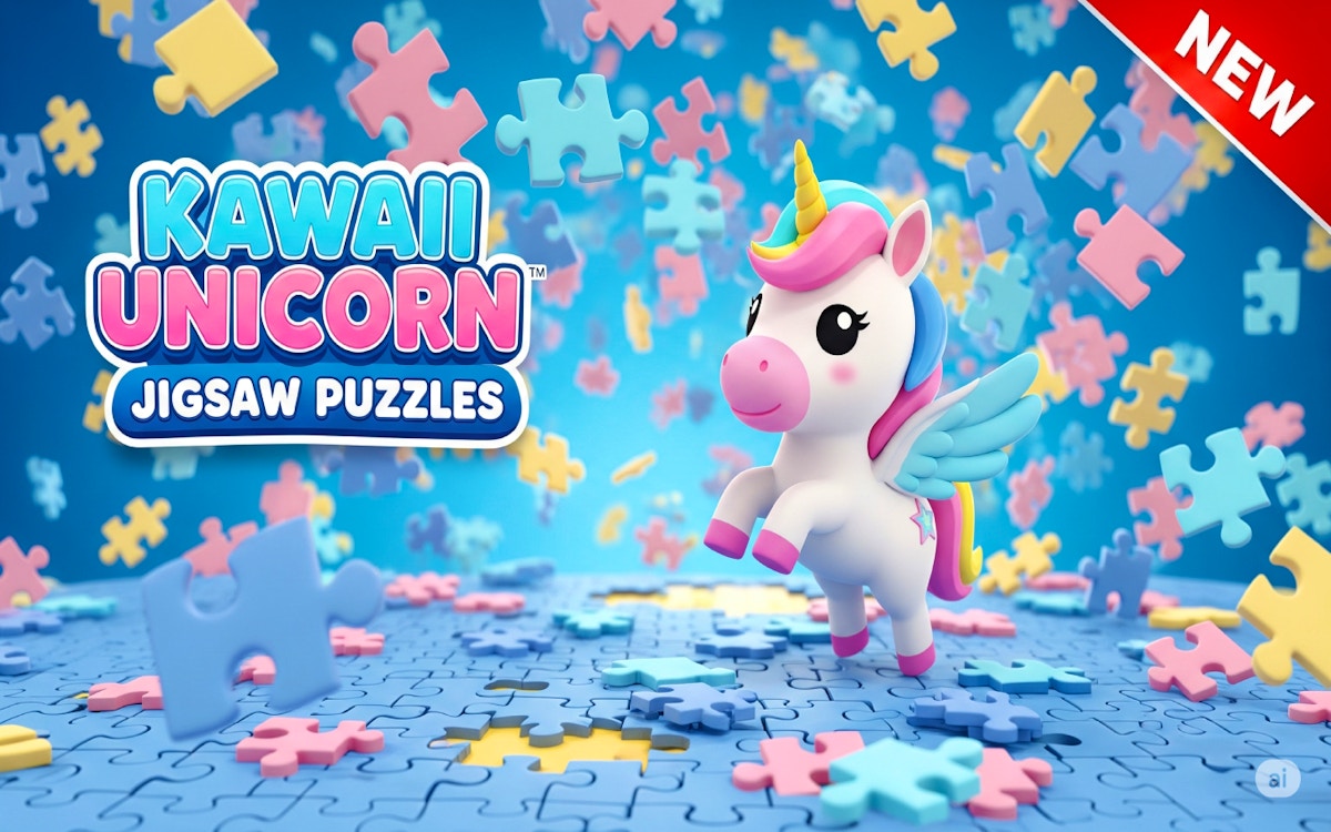 Kawaii Unicorn Jigsaw Puzzles game cover
