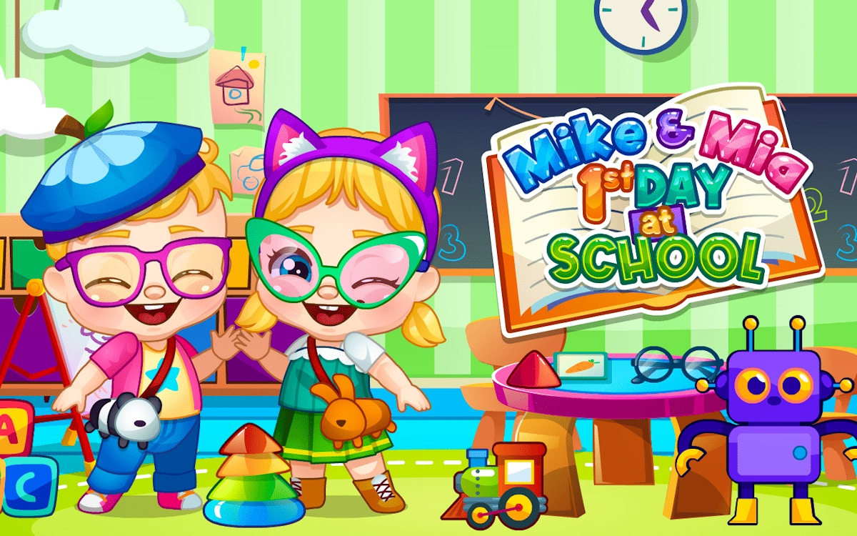 Play Mike And Mia 1st Day At School online free