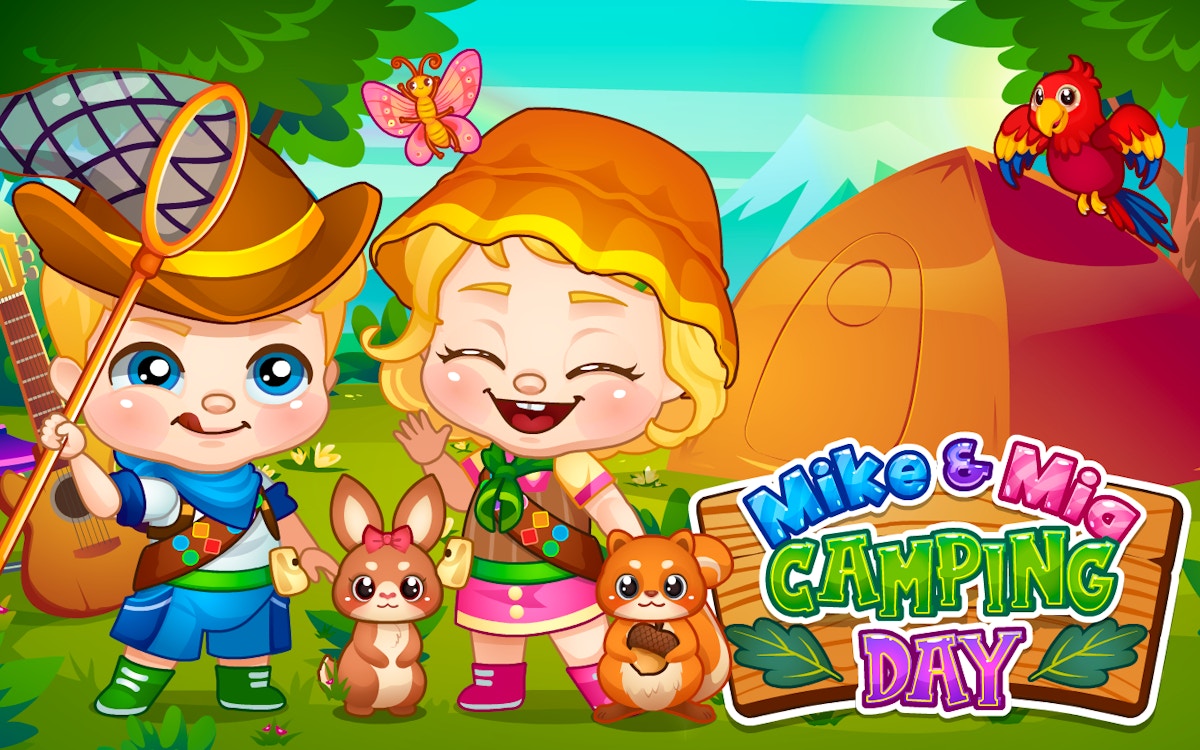 Play Mike and Mia Camping Day online free