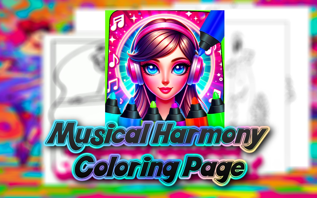 Play Musical Harmony Coloring Page online free