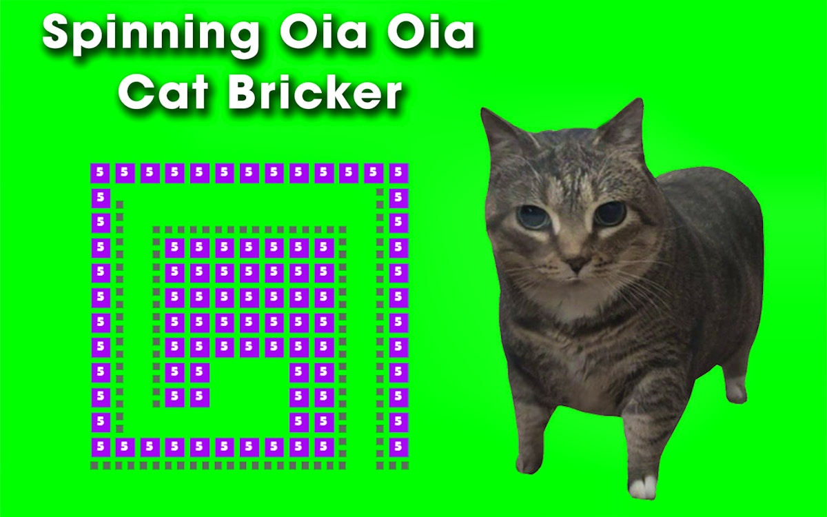 Spinning Oia Oia Cat Bricker game cover